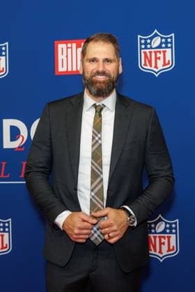 Empfang - BILD NFL TOUCHDOWN BERLIN - Sebastian Vollmer beim BILD TOUCHDOWN BERLIN National Football League - Empfang, anlässlich des ersten regulären Saisonspiels der NFL Teams Indianapolis Colts vs. Atlanta Falcons am 07.11.2025 im Axel-Springer-Hochhaus in Berlin. Copyright: xEventpressxKochanx