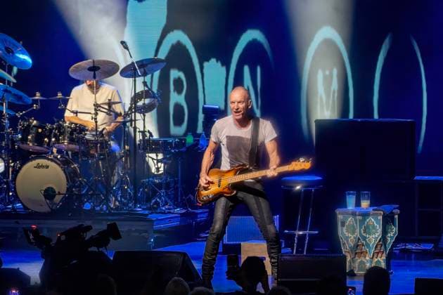 Sting performs on stage at the Hard Rock Live in the Seminole Hotel and Casino Hollywood, in Hollywood, Florida on Friday, November 7, 2025.  MIA20251107110 GARYxIxROTHSTEIN