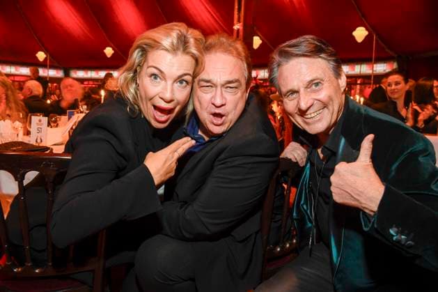 abb Palazzo- Connie Kalkofe, Oliver Kalkofe und Wolfgang Bahro zu Gast bei der Gala Premiere von Kolja Kleeberg und Hans-Peter Wodarz 17. Dinner Show Unikate im PALAZZO-Spiegelpalast am 07.11.2025 in Berlin Berlin Deutschland