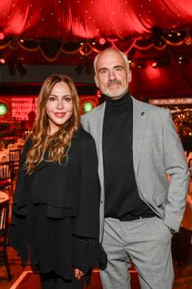 abb Palazzo- Simone Thomalla und Rene M zu Gast bei der Gala Premiere von Kolja Kleeberg und Hans-Peter Wodarz 17. Dinner Show Unikate im PALAZZO-Spiegelpalast am 07.11.2025 in Berlin Berlin Deutschland