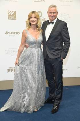 Anna Posch und Stefan Blöcher beim 43. Deutschen SportpresseBall 2025 in der Alten Oper. Frankfurt, 08.11.2025