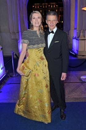 43. Deutscher Sportpresseball 2025. Franziska Reichenbacher und Alfred Joseph Schneiberg anläßlich des 43. Deutschen Sportpresseballs am 08.11.2025 in der Alten Oper Frankfurt Main. 20251108MWI094408