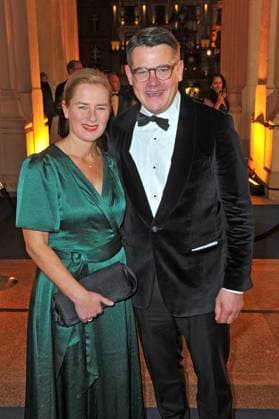 43. Deutscher Sportpresseball 2025. Boris Rhein und Tanja Raab-Rhein anläßlich des 43. Deutschen Sportpresseballs am 08.11.2025 in der Alten Oper Frankfurt Main. 20251108MWI094605