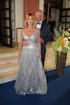 Anna Posch und Stefan Bloecher beim 43. Deutschen Sportpresseball am 8.11.2025 in der Alten Oper in Frankfurt am Main Deutscher Sportpresseball 2025 in Frankfurt am Main
