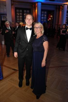 Joel Beckenbauer und Heidi Beckenbauer beim 43. Deutschen Sportpresseball am 8.11.2025 in der Alten Oper in Frankfurt am Main Deutscher Sportpresseball 2025 in Frankfurt am Main