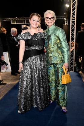 Ann Kathrin Linsenhoff mit Tochter Liselott Marie Linsenhoff beim 43. Deutschen SportpresseBall 2025 in der Alten Oper. Frankfurt, 08.11.2025