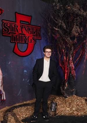 Netflix FYSEE: The Fall Edit - Stranger Things Season 5 FYC Event American actor and singer Gaten Matarazzo arrives at the Netflix FYSEE: The Fall Edit - Stranger Things Season 5 FYC (For Your Consideration) Event held at the Netflix Tudum Theater in Hollywood, Los Angeles, California, United States. Netflix Tudum Theater, Hollywood, Los Angeles, California, USA California United States  Copyright: xImagexPressxAgencyx originalFilename: collin-netflixf251109_npS2P.jpg