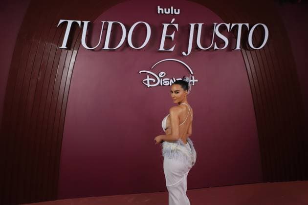 Disney+ Hulu series All™s Fair premiere in Rio de Janeiro American entrepreneur, model, actress, influencer, and socialite Kim Kardashian during the launch of the Disney+ series All™s Fair at the Copacabana Palace Theatre in Copacabana, south zone of Rio de Janeiro, on Monday, November 10, 2025. RIO DE JANEIRO Copacabana RIO DE JANEIRO BRAZIL Copyright: xCHARLESxSHOLLx