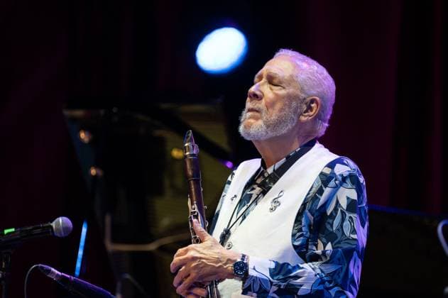 November 10, 2025, Madrid, Spain: Cuban jazz Paquito D Rivera performs during the JAZZMADRID concert at the Fernanda Gomez Theatre in Madrid. Madrid Spain - ZUMAs197 20251110_aaa_s197_182 Copyright: xAtilanoxGarciax