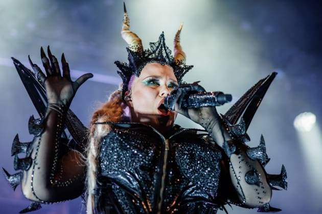 Battle Beast live in Oslo, Norway Oslo, Norway. 09th, November 2025. The Finnish power metal band Battle Beast performs a live concert at Rockefeller in Oslo. Here vocalist Noora Louhimo is seen live on stage. Norway, Oslo  Copyright: xGonzalesxPhoto KetilxMartinsenx