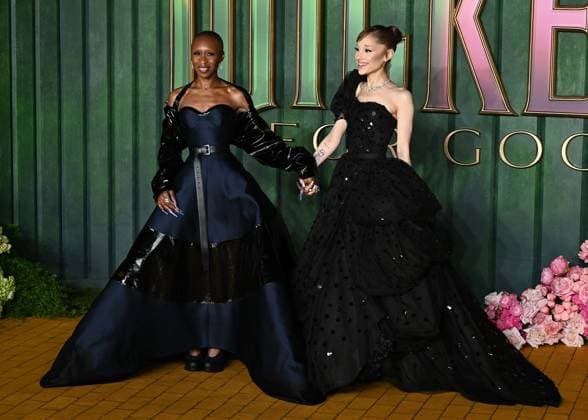 Cynthia Erivo and Ariana Grande attends Wicked: For Good European Premiere at Cineworld Leicester Square in London, England. UK. Monday 10th November 2025 Copyright: xJamesxWarrenx adzj8073