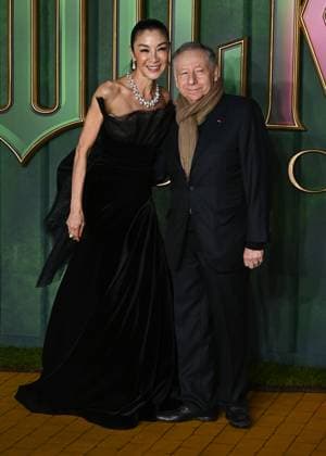 Michelle Yeoh and Jean Todt attends Wicked: For Good European Premiere at Cineworld Leicester Square in London, England. UK. Monday 10th November 2025 Copyright: xJamesxWarrenx adzj8101