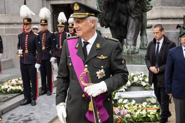 King Philippe - Filip of Belgium pictured during a World War I commemoration at the Tomb of the Unknown Soldier monument in Brussels, Tuesday 11 November 2025. On 11 November 1918 the Armistice was signed, marking the end of World War I.  JAMESxARTHURxGEKIERE 140852293