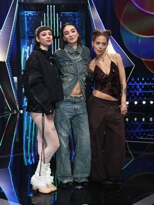 Rome, Rai studios on Via Asiago, Sanremo Giovani TV show - first episode. Pictured: CmqMartina, Antonia, La Messa  Copyright: xMarcoxProvvisionatox xipa-agency.netx xMarcoxProvvisionatox IPA_Agency_IPA67842922