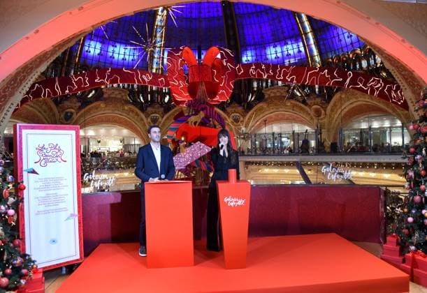 RECORD DATE NOT STATED Clara Luciani During Christmas Opening At Galeries Lafayette - Paris Clara Luciani during Christmas opening at Galeries Lafayette in Paris, France on November 12, 2025. Photo by Alain Apaydin ABACAPRESS.COM Paris France  Copyright: xApaydinxAlain ABACAx