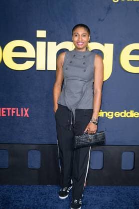 Being Eddie Premiere - Los Angeles, USA LOS ANGELES, USA. November 12, 2025: Angel McCoughtry at the premiere for Netflix s Being Eddie at the Tudum Theatre. Los Angeles CA USA  Copyright: xPaulxSmith Featureflashx