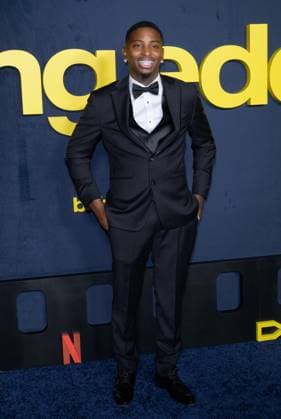 Being Eddie Premiere - Los Angeles, USA LOS ANGELES, USA. November 12, 2025: Funny Mike aka MacArthur Johnson at the premiere for Netflix s Being Eddie at the Tudum Theatre. Los Angeles CA USA  Copyright: xPaulxSmith Featureflashx