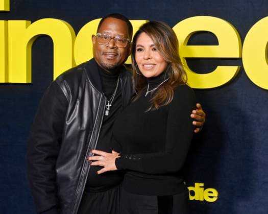 Martin Lawrence and Angie Gonzalez attend the premiere of Netflix s biographical documentary Being Eddie at the Tudum Theater Los Angeles on Wednesday, November 12, 2025. Storyline: Follows a comprehensive look at Eddie Murphy s life and career.  LAP2025111214 JIMxRUYMEN