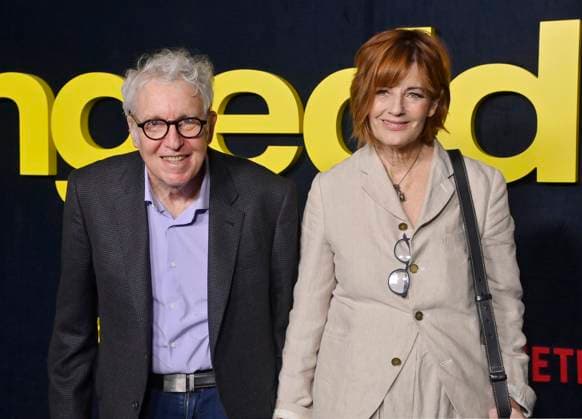 Barry Blaustein and his wife Deborah attend the premiere of Netflix s biographical documentary Being Eddie at the Tudum Theater Los Angeles on Wednesday, November 12, 2025. Storyline: Follows a comprehensive look at Eddie Murphy s life and career.  LAP2025111228 JIMxRUYMEN