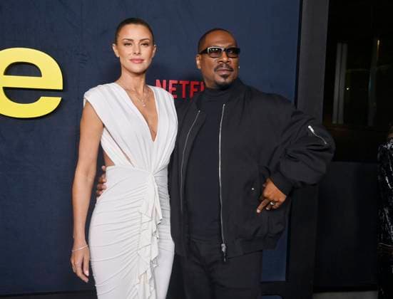Actor Eddie Murphy and his wife Paige Butcher attend the premiere of Netflix s biographical documentary Being Eddie at the Tudum Theater Los Angeles on Wednesday, November 12, 2025. Storyline: Follows a comprehensive look at Eddie Murphy s life and career.  LAP2025111204 JIMxRUYMEN