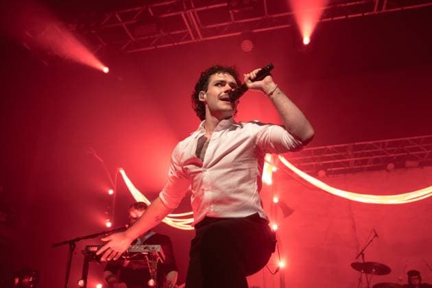 James Marriott performs at O2 Academy in Birmingham 12 November 2025: Swiss born English singer songwriter James Marriott performs live at The O2 Academy, Birmingham, UK., Credit:Stuart Hogben Avalon  Copyright: xStuartxHogbenx xAvalonx 1052099029