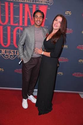 Nic Shanker mit Ehefrau Janina Shanker bei der Premiere von Sarah Engels bei Moulin Rouge! Das Musical im Musical Dome in Köln am 13.11.2025