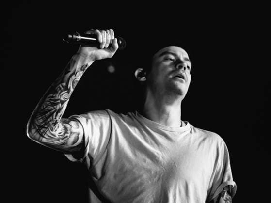 Konzert der The plot in you in Berlin Konzert der US-amerikanischen Metalcore Band The Plot in You, um Sänger und Gründer der Band Landon Tewers, am 13.11.2025 in der Berliner Uber Eats Music Hall., Berlin Berlin Deutschland Friedrichshain