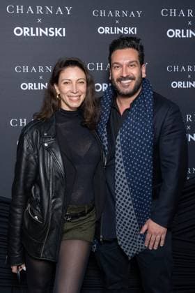 Maison Charnay x Richard Orlinski Event NB Silvia Notargiacomo and Denny Imbroisi attends the Maison Charnay x Richard Orlinski Capsule Collection Launch At Atelier Vendome on November 14, 2025 in Paris, France. Photo by Nasser Berzane ABACAPRESS.COM Paris France  Copyright: xBerzanexNasser ABACAx