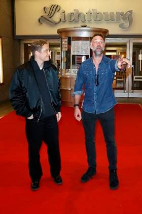 Matthias Schweighöfer und Erik Schmitt bei der Premiere des Kinofims Das Leben der Wünsche in der Lichtburg. Essen, 13.11.2025