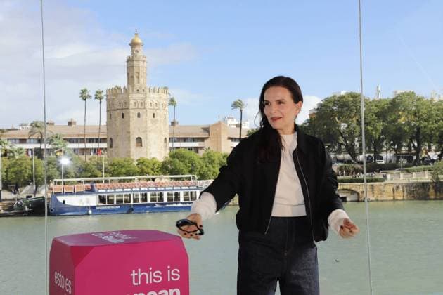 Juliette Binoche poses in Seville on the occasion of the Seville Film Festival, Friday, November 14, 2025 Cordon Press 