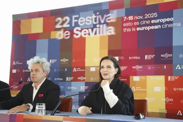 Juliette Binoche poses in Seville on the occasion of the Seville Film Festival, Friday, November 14, 2025 Cordon Press 