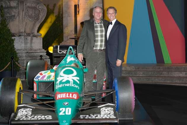 Gerhard Berger und Alessandro Benetton bei der Premiere der Sky-Dokumentation Benetton Formula im Space Cinema Moderno. Rom, 13.11.2025
