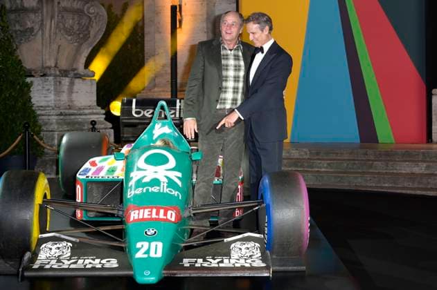 Gerhard Berger und Alessandro Benetton bei der Premiere der Sky-Dokumentation Benetton Formula im Space Cinema Moderno. Rom, 13.11.2025