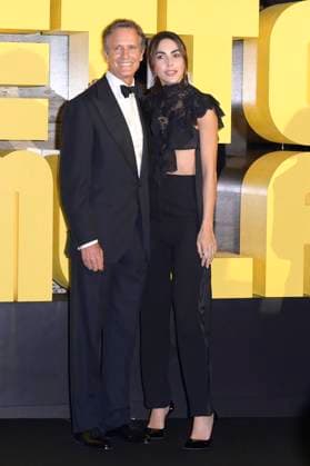 Alessandro Benetton und Rocio Munoz Morales bei der Premiere der Sky-Dokumentation Benetton Formula im Space Cinema Moderno. Rom, 13.11.2025