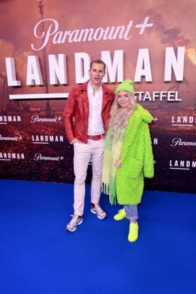 Lukas Sauer and Nadine Trompka bei der Premiere der 2. Staffel der Serie Landman (Paramount+ ) im Zoo Palast am 14.11.2025 in Berlin Landman Serien Premiere in Berlin
