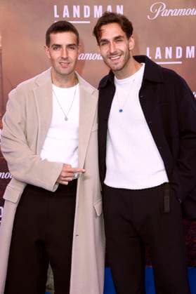 Aaron Keller und Joshua Keller bei der Europapremiere der 2. Staffel der Paramount Serie Landman im Zoo Palast. Berlin, 14.11.2025