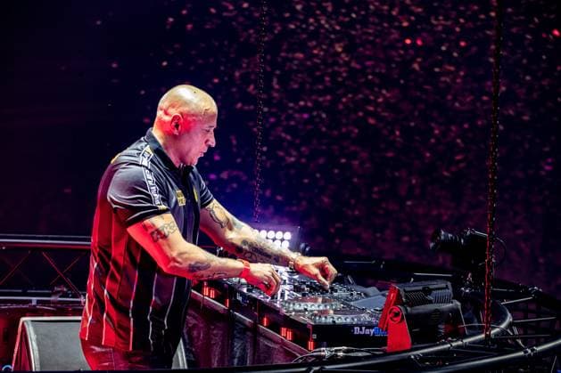 ARNHEM DJ Paul Elstak performing at the Gelredome stadium. The occasion was the celebration of his 30th anniversary hit Rainbow in the Sky. ANP PAUL BERGEN netherlands out - belgium out  Copyright: xx x542204078x originalFilename: 542204078.jpg