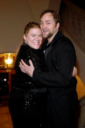 Götz George Preis , Preisverleihung im Kaiserin-Friedrich-Haus, Berlin, 15.11.2025 Gisa Flake und Knud Riepen bei der achten Verleihung des GÖTZ GEORGE PREIS im Kaiserin-Friedrich-Haus in Berlin am 15.11.2025 Berlin Kaiserin-Friedrich-Haus Copyright: xAnitaxBuggex