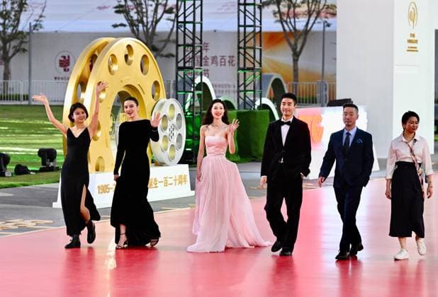 XIAMEN, CHINA - NOVEMBER 15: The cast and crew of Her Story arrive at the red carpet for the closing ceremony during the 38th China Golden Rooster Awards on November 15, 2025 in Xiamen, Fujian Province of China.  Copyright: xChinaxNewsxServicex 111604092081
