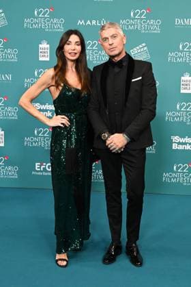 Monte Carlo, 22nd Monte Carlo Film Festival De La Comédie. Red carpet awards ceremony. Pictured: Giorgio Restelli, Sara Testa  Copyright: xManuelexMangiarottix xipa-agency.netx xComix xMangiarottix IPA_Agency_IPA68006081