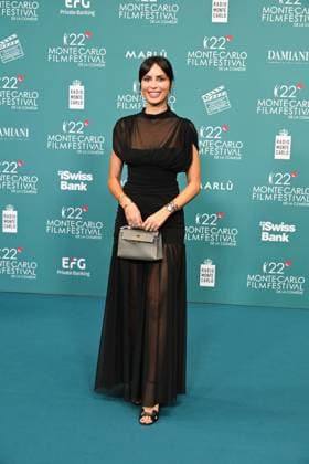 Monte Carlo, 22nd Monte-Carlo Film Festival De La Comédie. Red carpet awards ceremony. Pictured: Jessica Cardinali,  Copyright: xManuelexMangiarottix xipa-agency.netx xComix xMangiarottix IPA_Agency_IPA68006529