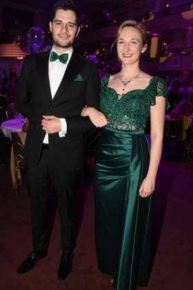 Narrhalla Faschingsprinzenpaar Stephan I. 34 Kuerten Entwicklungsingenieur Samantha I. Bigl 28 Produktmanagerin Muenchen 15.11.2025 Bayerischer Hof Narrhalla Hofballl Foto Muenchen