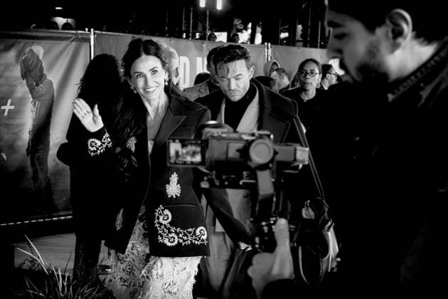 Landman Season Two UK premiere on Sunday 16 November 2025 Demi Moore seen at the Landman Season Two UK premiere on Sunday 16 November 2025 at Cineworld Leicester Square, London. Editors Note: Image converted to monochrome., Credit:Julie Edwards Avalon  Copyright: xJuliexEdwardsx xAvalonx 1052833726