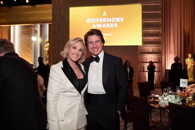 16th Governors Awards Marlee Matlin and Tom Cruise at the 16th Governors Awards in the Ray Dolby Ballroom at Ovation Hollywood on Sunday, November 16, 2025., Credit: AMPAS Avalon USA, CA, Hollywood, Ovation Hollywood  Copyright: x AMPASx xAvalonx 1052990151