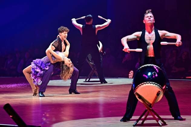 Let‘s Dance Live. Ella Endlich und Valentin Lusin während der Live-Show Let‘s Dance am 17.11.2025 in der Festhalle Frankfurt. 20251117MWI095631