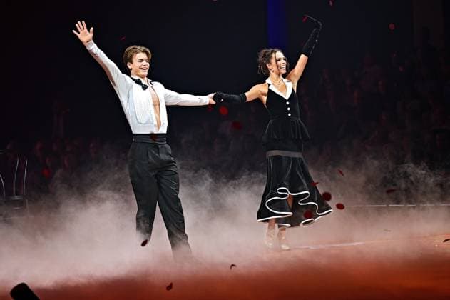 Let‘s Dance Live. Taliso Engel und Patricija Ionel während der Live-Show Let‘s Dance am 17.11.2025 in der Festhalle Frankfurt. 20251117MWI095848