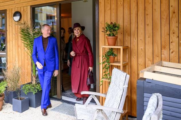 Rotterdam, The Netherlands, 2025-11-18 13:38:19 ROTTERDAM, 18-11-2025, SAWA. Queen Maxima opens the circular wooden residential building SAWA in Rotterdam. The building comprises over one hundred apartments and has been extensively developed in a circular and biobased manner, with a focus on nature and affordable housing. PHOTO: NLBeeld Patrick van Emst Credit: NL Beeld Patrick van Emst  Copyright: xx x