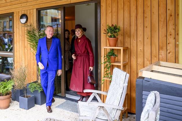 Rotterdam, The Netherlands, 2025-11-18 13:38:19 ROTTERDAM, 18-11-2025, SAWA. Queen Maxima opens the circular wooden residential building SAWA in Rotterdam. The building comprises over one hundred apartments and has been extensively developed in a circular and biobased manner, with a focus on nature and affordable housing. PHOTO: NLBeeld Patrick van Emst Credit: NL Beeld Patrick van Emst  Copyright: xx x