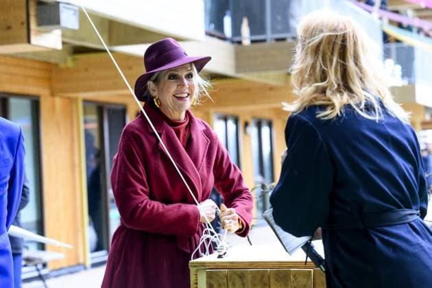 Rotterdam, The Netherlands, 2025-11-18 13:19:55 ROTTERDAM, 18-11-2025, SAWA. Queen Maxima opens the circular wooden residential building SAWA in Rotterdam. The building contains over one hundred apartments and has been extensively developed in a circular and biobased manner, with a focus on nature and affordable housing. PHOTO: NLBeeld Patrick van Emst Credit: NL Beeld Patrick van Emst  Copyright: xx x