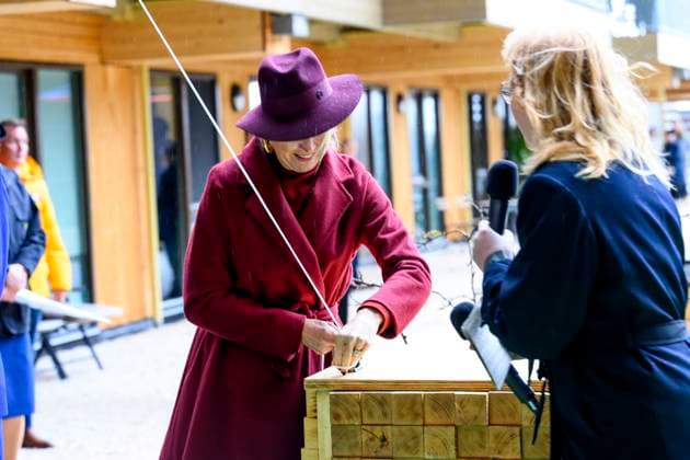 18-11-2025 Rotterdam Queen Maxima attended the opening of the circular wooden residential building SAWA in Rotterdam. Â  Copyright: xPPEx